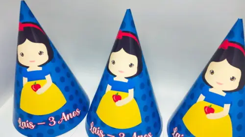 Chapéu para Festa - Branca de Neve