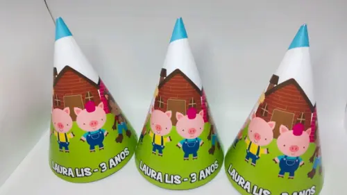 Chapéu para Festa - Três Porquinhos