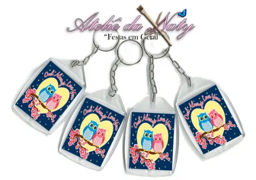 Chaveiro Personalizado - Corujinhas