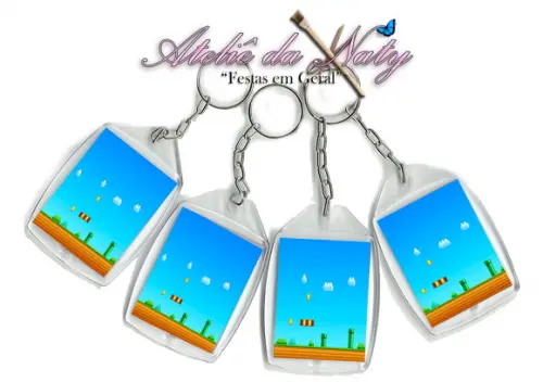 Chaveiro Personalizado - Mario Bros