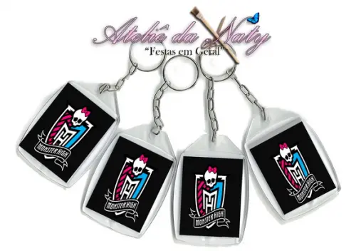 Chaveiro Personalizado - Monster High