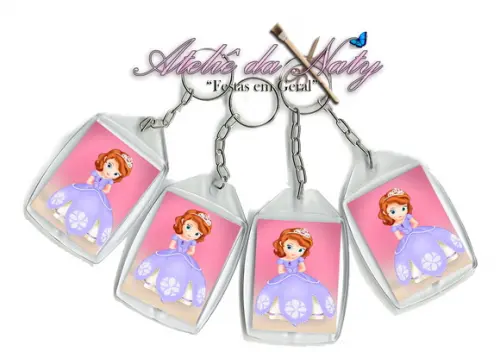 Chaveiro Personalizado - Princesa Sofia