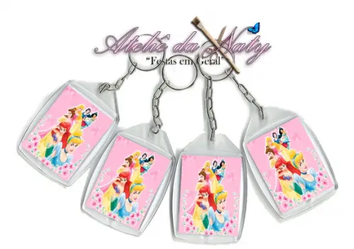Chaveiro Personalizado - Princesas