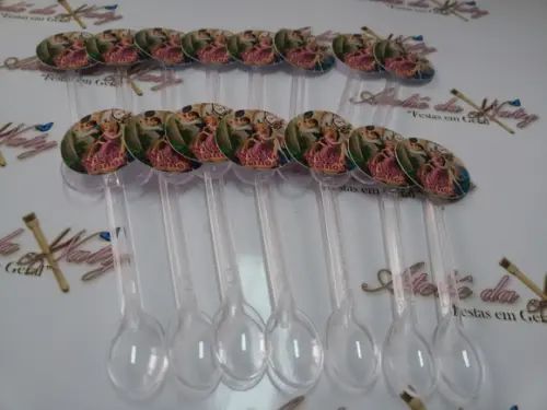 Colherzinhas personalizadas - Tangled