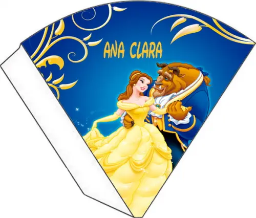 Cone Personalizado - Bela e a Fera