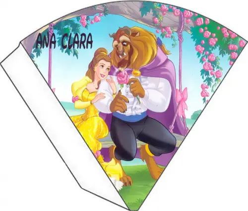 Cone Personalizado - Bela e a Fera