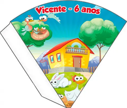 Cone Personalizado - Fazendinha