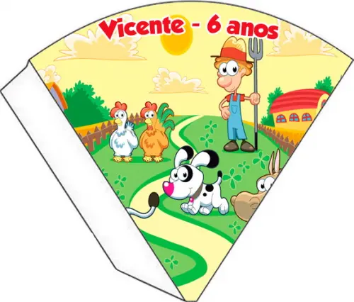 Cone Personalizado - Fazendinha