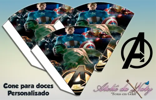 Cone Personalizado - Os Vingadores