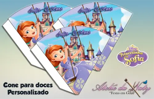Cone Personalizado - Princesa Sofia