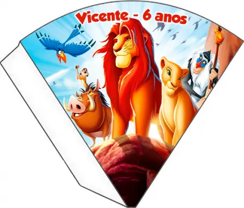 Cone Personalizado - Rei Leão