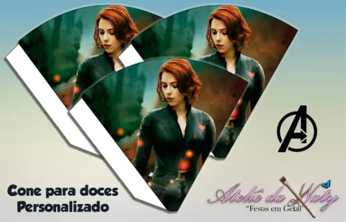 Cone Personalizado - Viúva Negra