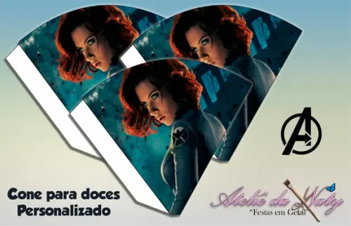 Cone Personalizado - Viúva Negra