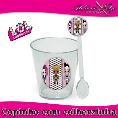 Copinho para Brigadeiro - Lol Surprise