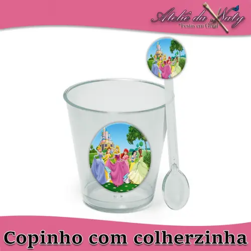 Copinho para Brigadeiro - Princesas