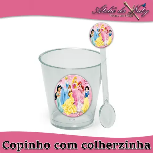 Copinho para Brigadeiro - Princesas