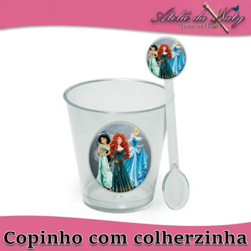 Copinho para Brigadeiro - Princesas