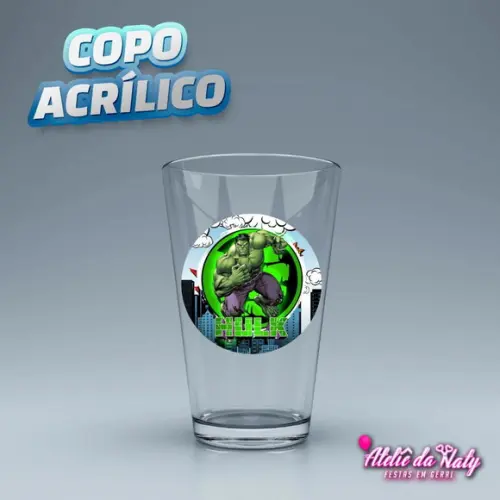 Copo Acrílico - Hulk