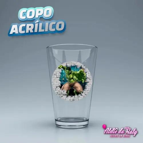 Copo Acrílico - Hulk