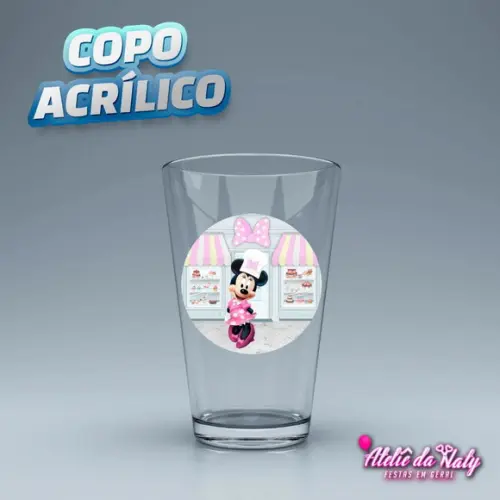 Copo Acrílico - Minnie Rosa