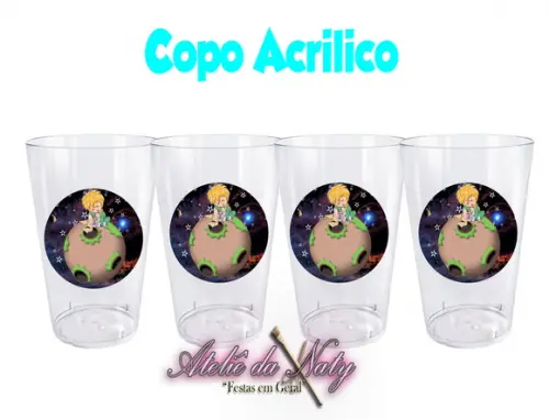 Copo Acrílico - Pequeno Príncipe
