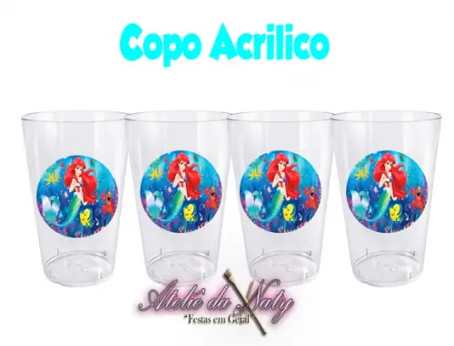 Copo Acrílico - Pequena Sereia
