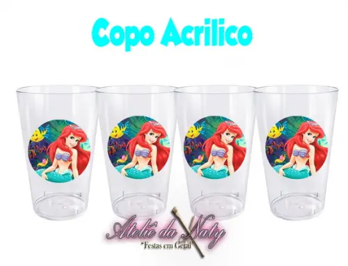 Copo Acrílico - Pequena Sereia