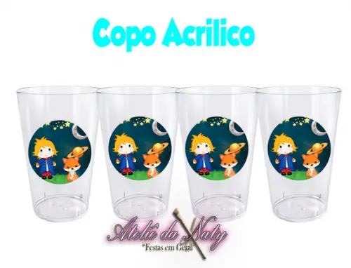 Copo Acrílico - Pequeno Príncipe