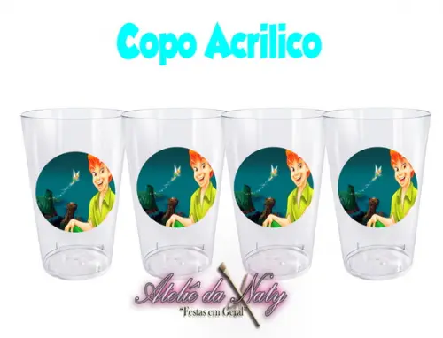 Copo Acrílico - Peter Pan