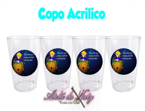 Copo Acrílico - Pequeno Príncipe
