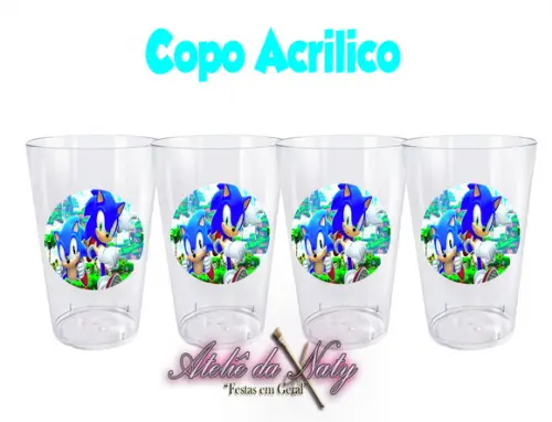Copo Acrílico - Sonic