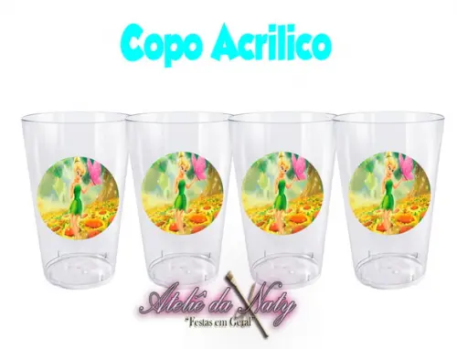 Copo Acrílico - Tinkerbell