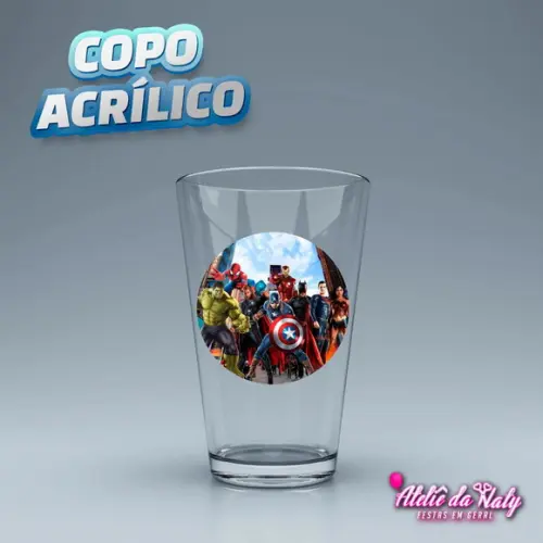 Copo Acrílico - Vingadores