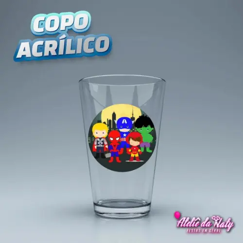 Copo Acrílico - Vingadores Baby