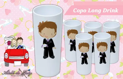 Copo Long Drink - Casamento
