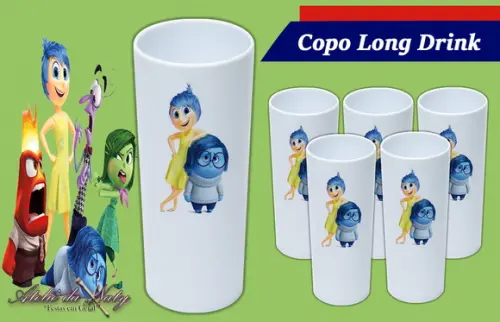 Copo Long Drink - Divertidamente