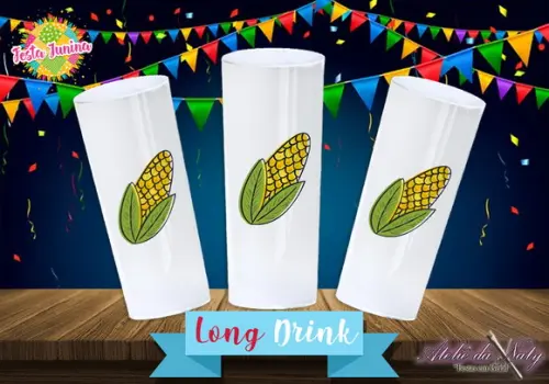 Copo Long Drink - Festa Junina