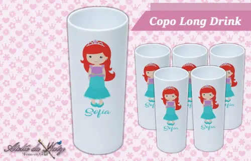 Copo Long Drink - Pequena Sereia