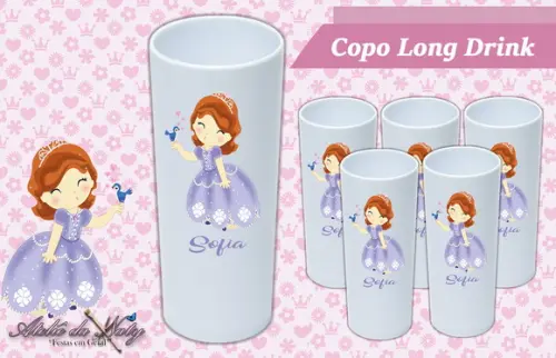 Copo Long Drink - Princesa Sofia