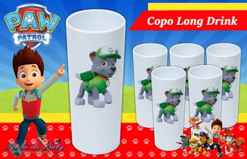 Copo Long Drink - Patrulha Canina