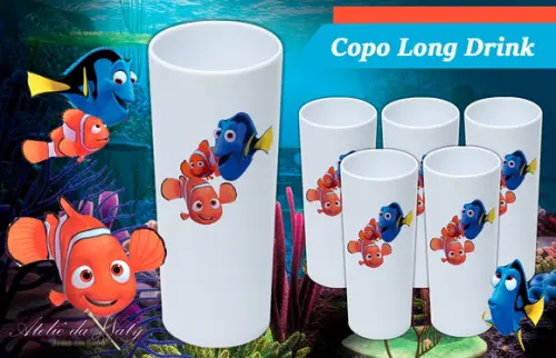 Copo Long Drink - Procurando Nemo