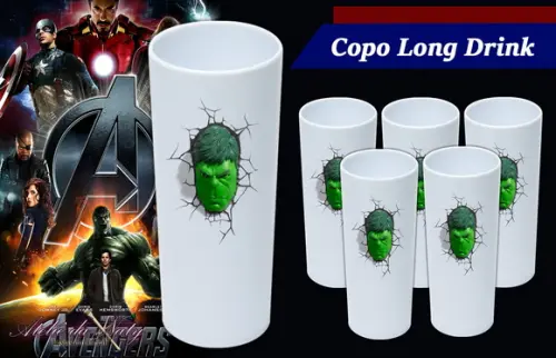 Copo Long Drink - Vingadores