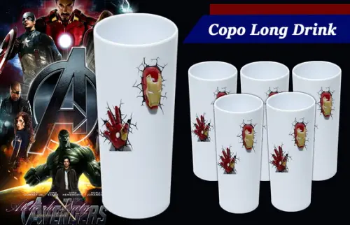 Copo Long Drink - Vingadores
