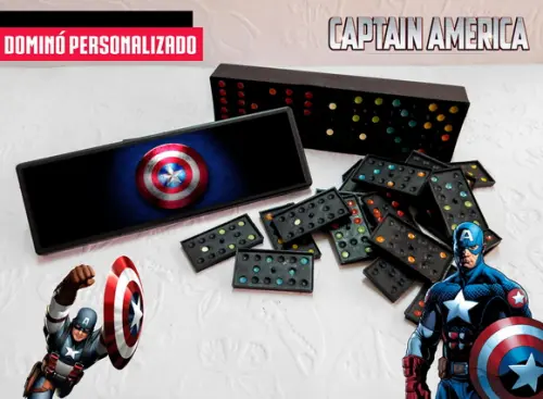 Dominó Personalizado - Capitão América
