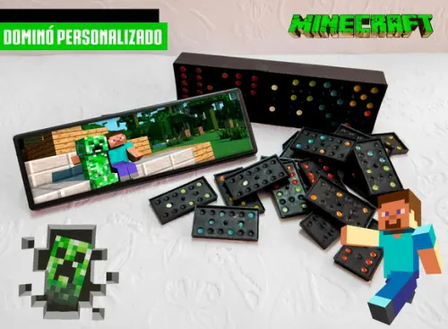 Dominó Personalizado - MineCraft