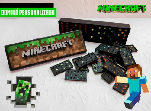 Dominó Personalizado - Minecraft
