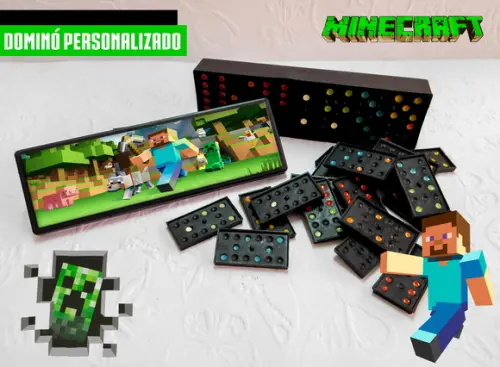 Dominó Personalizado - MineCraft