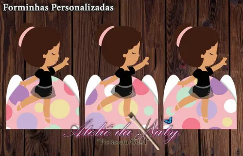Forminha 3D - Bailarina