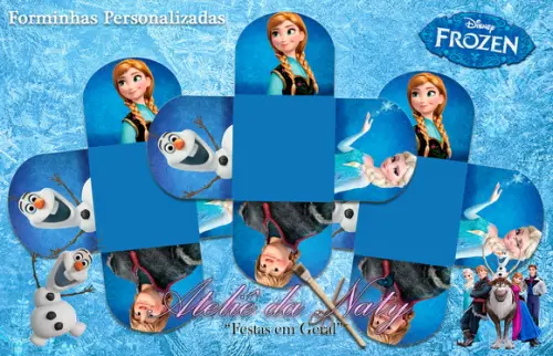 Forminhas Personalizadas - "frozen"