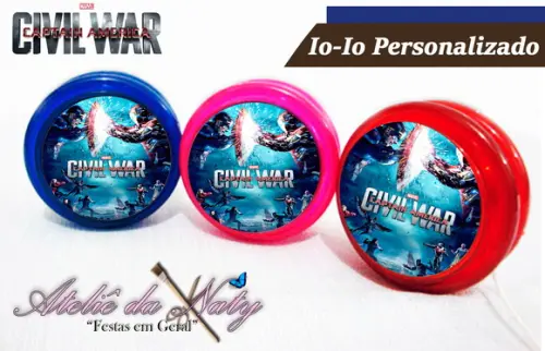Io-Iô Personalizado - Capitão América 3